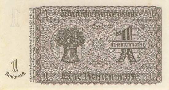 1 Rentenmark 1937 ro.166b Z